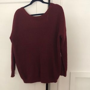 Dark red lightweight sweater